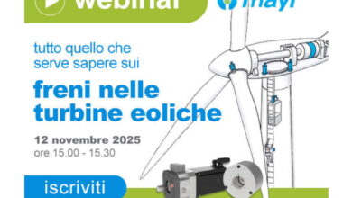 Webinar “Freni di sicurezza per turbine eoliche” di Mayr