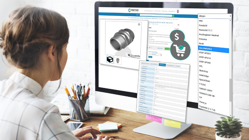 Consultazione, download ma anche configurazione in 3D in tempo reale