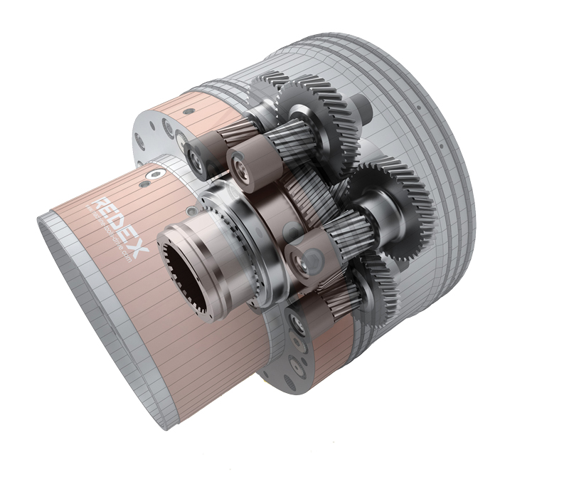 Il cambio gamma coassiale RamHit a due velocità permette di sfruttare una coppia elevata (fino a 2.580 Nm) a basse velocità di rotazione, per effettuare lavorazioni di sgrossatura del titanio.