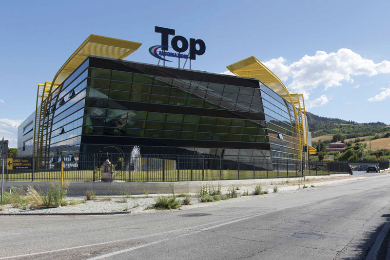 Lo stabilimento di Top Automazioni a Poggio Torriana (RN).