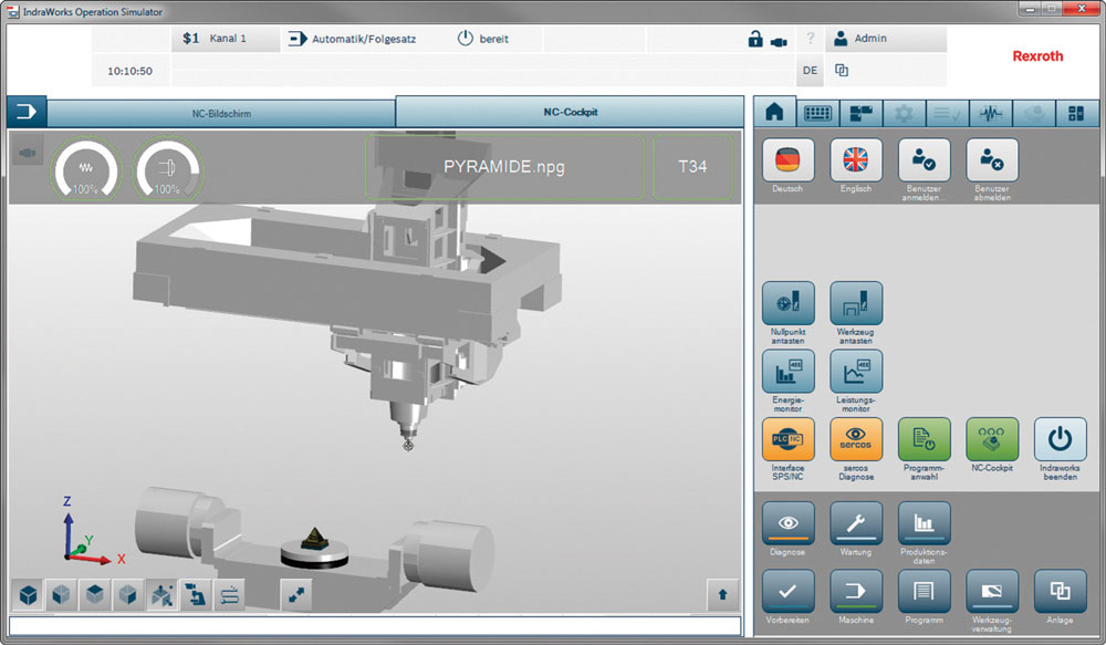 Bosch Rexroth ha recentemente lanciato sul mercato la versione della piattaforma XM42-V15 del sistema a CNC MTX, basato su CPU multicore scalabile in tre livelli. Bosch Rexroth ha recentemente lanciato sul mercato la versione della piattaforma XM42-V15 del sistema a CNC MTX, basato su CPU multicore scalabile in tre livelli.
