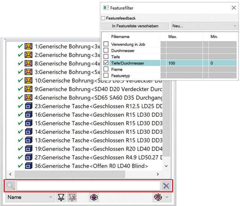 hyperMILL® AUTOMATION Center offre funzioni template complete.