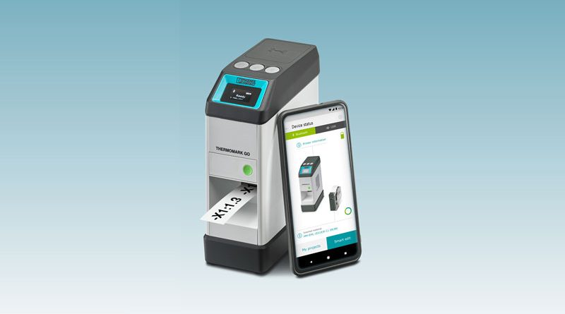 La nuova e maneggevole stampante a trasferimento termico Thermomark GO di Phoenix Contact