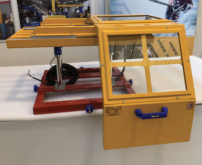 Nelle protezioni per torni 1 MinorAER/SPECIAL-LLS di Repar2 il diametro di protezione è 700, 800, 1.000, 1.200 e 1.500 mm, mentre la larghezza è pari a 400 mm.