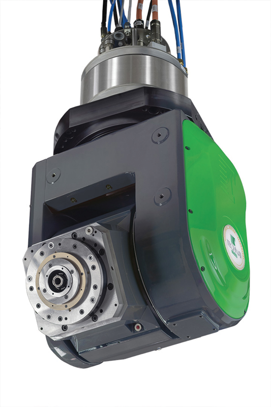 La testa TCH 15 H può essere equipaggiata con elettromandrini con range di coppia fino a 100 Nm e attacco utensile HSK A 63 oppure HSK A100.