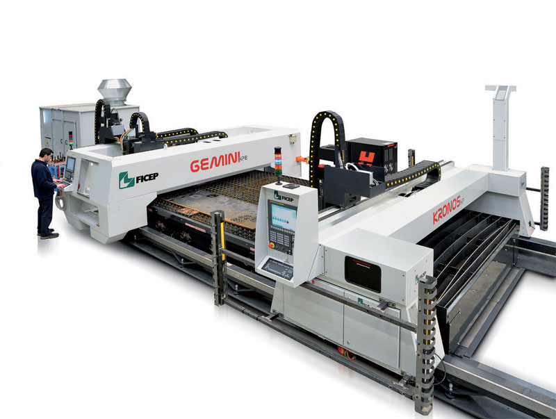 Con la linea combinata Gemini + Kronos è possibile gestire l’intero processo, dal materiale grezzo al pezzo finito, in un’unica operazione.