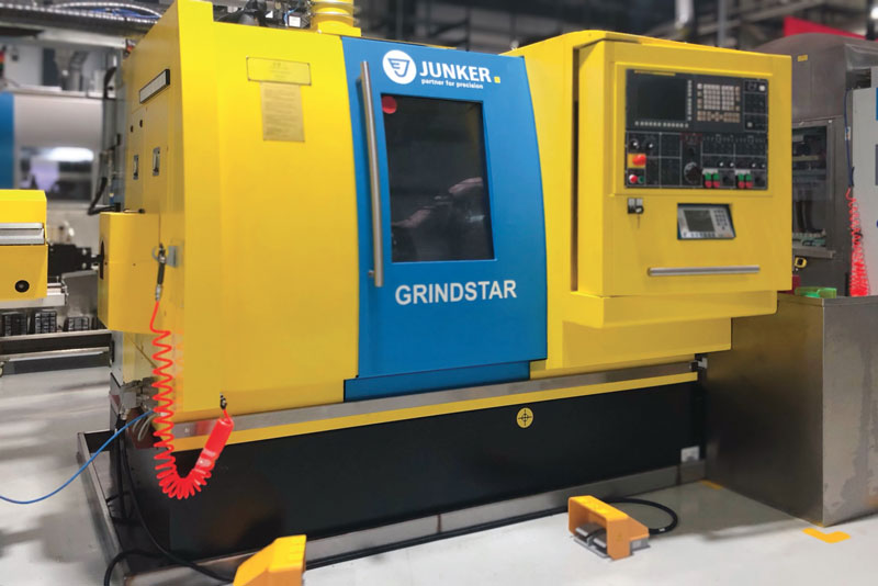 Con la rettifica a tuffo ad alta velocità eseguita su una Grindstar, la società Weifuautocam ha ridotto al minimo i tempi di lavorazione. (Fonte: Junker).