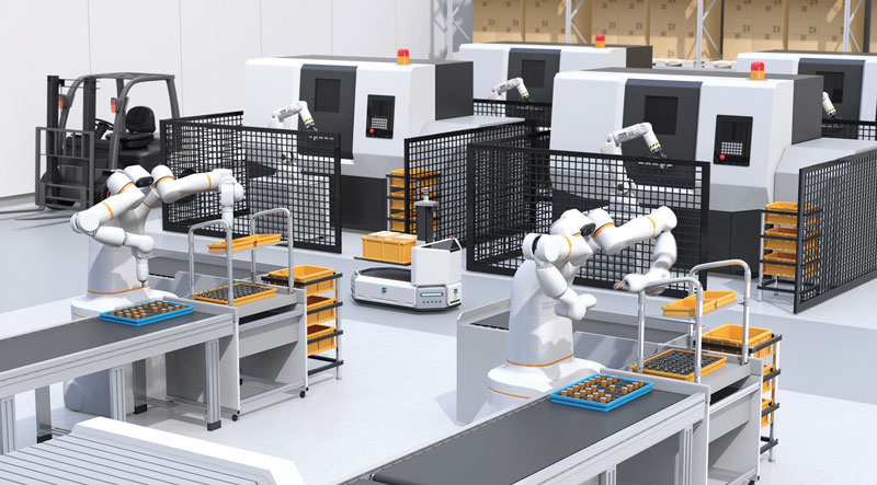 I robot sono sempre più protagonisti della fabbrica digitale.