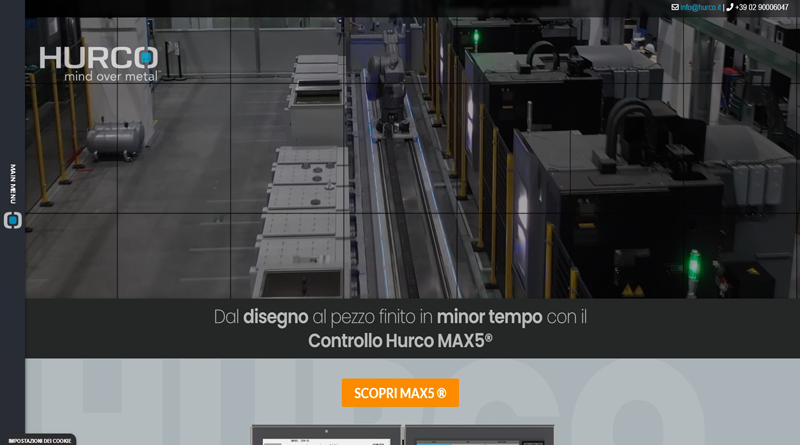 Hurco Italia annuncia il “go live” del nuovo sito web