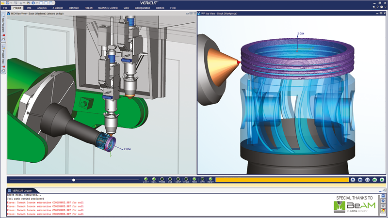 Il modulo Additive simula i processi additivi, anche per macchine CNC ibride.